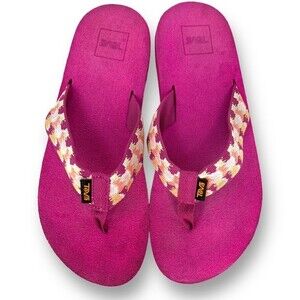 Teva Mush II Pink Flip Flops Big Girl/Women's Sz. 6